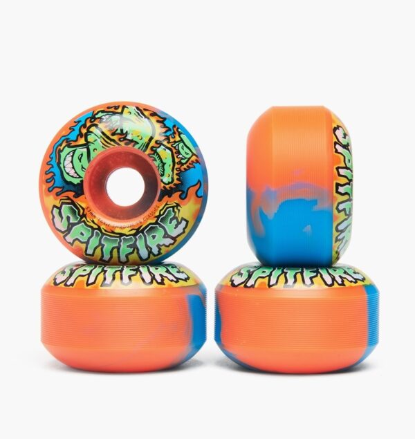 kolečka Spitfire TOXIC SHROOMS ORANGE/ROYAL 50-50 SWIRL 53mm 99DU