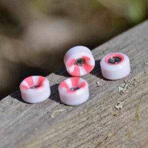 60D fingerboardová bowl kolečka - červené proužky
