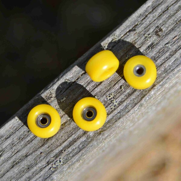 Polyurethanová fingerboardová kolečka - žlutá - Image 2